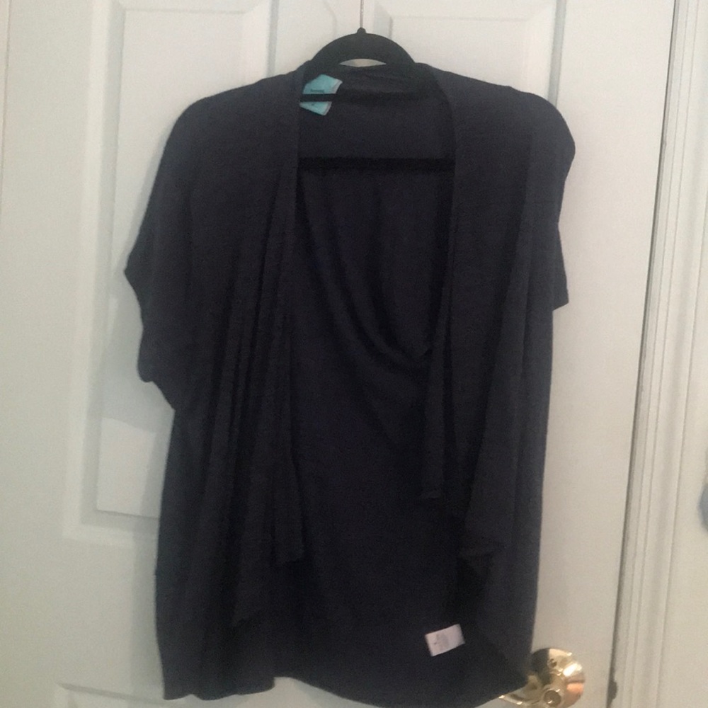 Navy Blue Open Cardigan